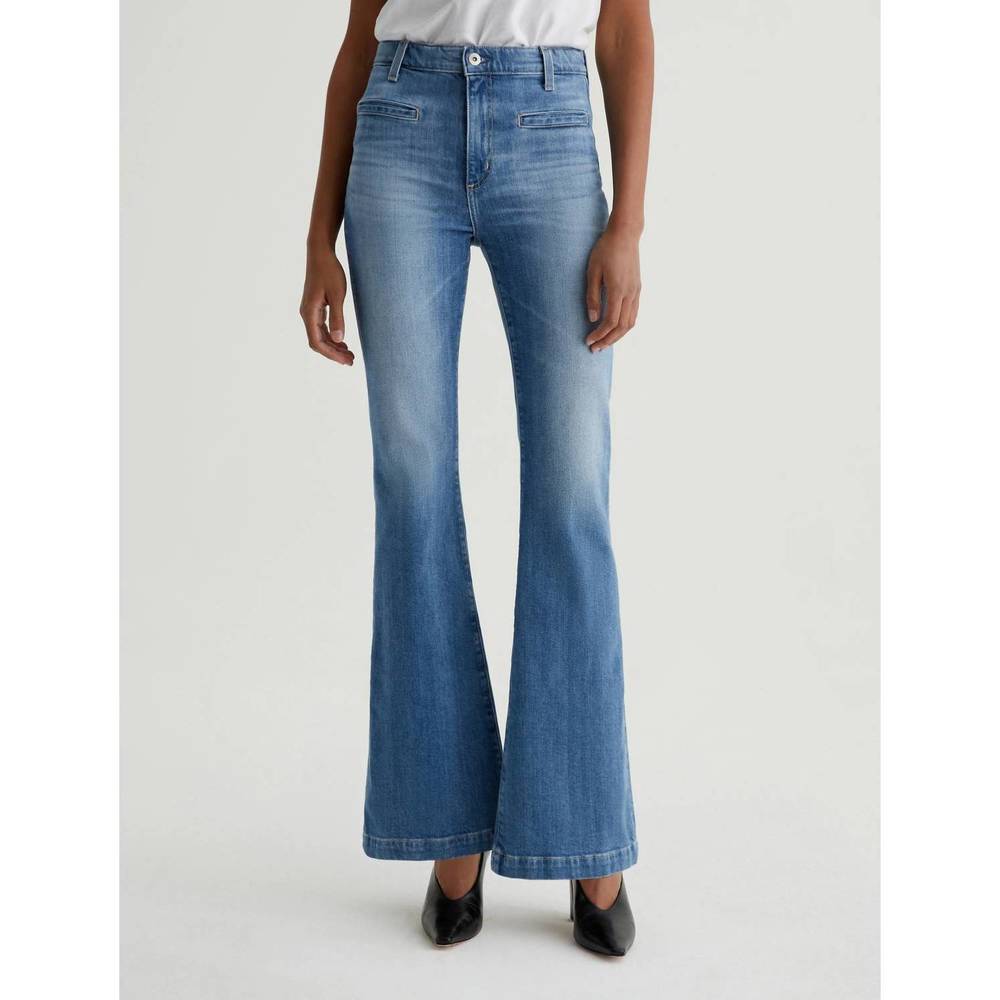 NEW AG JEANS desi high rise flare jean in iris
